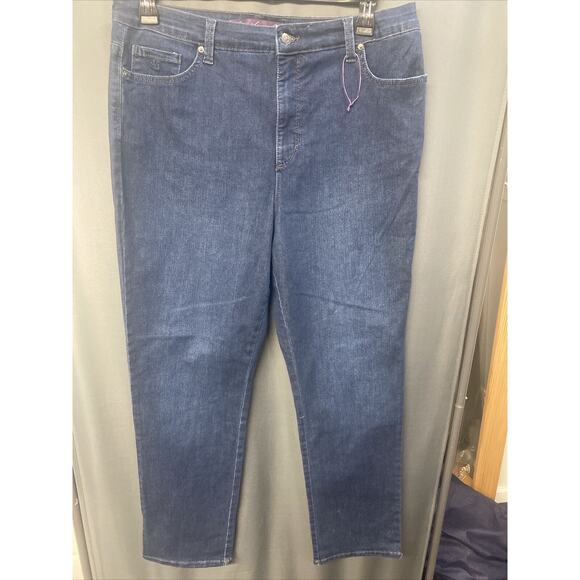 GLORIA VANDERBILT Women's Amanda Slim Jeans Size 16 (b29.1) - Picture 3 of 8
